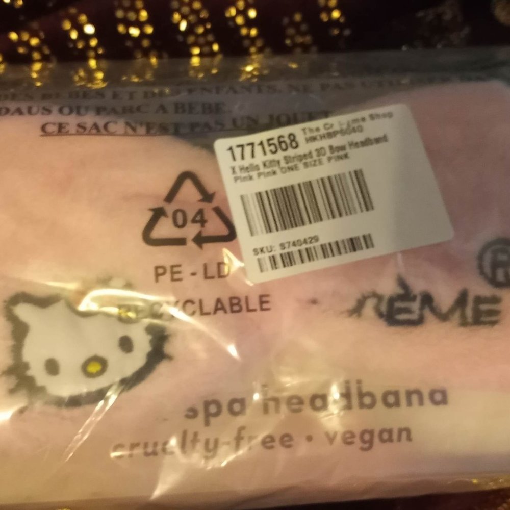 The Creme Shop Hello Kitty Plush Spa Headband